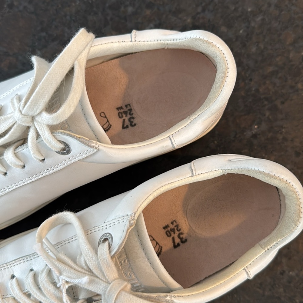 Birkenstock Cream Low-Top Sneakers - Picture 7 of 7
